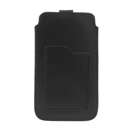 Etui Kieszonka skórzana CRAZY na telefon Apple iPhone 16 / 16 Pro czarne