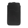 Etui Kieszonka skórzana CRAZY na telefon Apple iPhone 16 / 16 Pro czarne