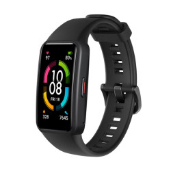 Opaska / Pasek Silikonowy do smartbanda Huawei Band 6 czarna