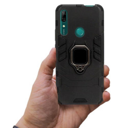 ETUI PANCERNE RING ARMOR na telefon Huawei P Smart Z / Y9 Prime 2019 / Honor 9X czarne