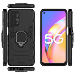 ETUI PANCERNE RING ARMOR na telefon OPPO A54 5G CPH2195 / A74 5G CPH2197 / A93 5G PEHM00 czarne