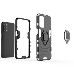 Etui pancerne Ring Armor na telefon OPPO A16 / A16s / A54s / A55 5G czarne