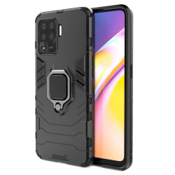 Etui pancerne Ring Armor na telefon OPPO Reno 5 Lite / Reno 5F / A94 / F19 Pro czarne