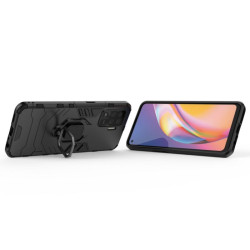 Etui pancerne Ring Armor na telefon OPPO Reno 5 Lite / Reno 5F / A94 / F19 Pro czarne