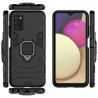 ETUI PANCERNE RING ARMOR na telefon Samsung Galaxy A03s A037 czarne