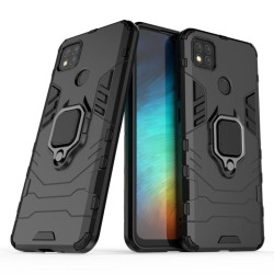 ETUI PANCERNE RING ARMOR na telefon Xiaomi Redmi 10A / 9C czarne
