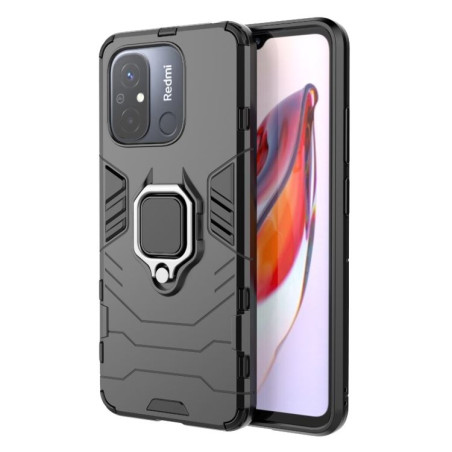Etui pancerne Ring Armor na telefon Xiaomi Redmi 12C / 11A czarne