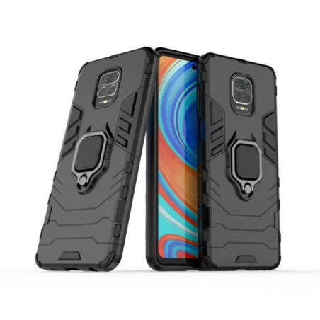 Etui pancerne Ring Armor na telefon Xiaomi Redmi Note 9S czarne