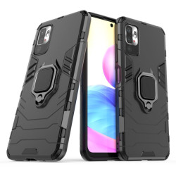 ETUI PANCERNE RING ARMOR na telefon Xiaomi Redmi Note 10 5G / POCO M3 Pro 5G czarne