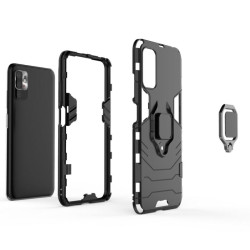 ETUI PANCERNE RING ARMOR na telefon Xiaomi Redmi Note 10 5G / POCO M3 Pro 5G czarne