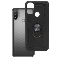ETUI PANCERNE RING CASE na telefon motorola moto e20 / e30 / e40 czarne