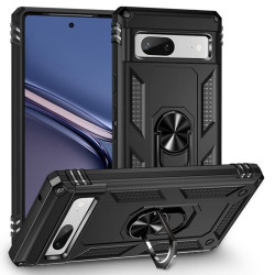 ETUI PANCERNE RING CASE na telefon Google Pixel 7A czarne