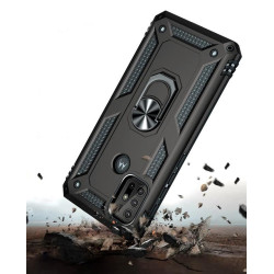 ETUI PANCERNE RING CASE na telefon motorola moto g10 / g20 / g30 / g10 power czarne