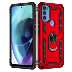ETUI PANCERNE RING CASE na telefon motorola moto g71 5G XT2169 czerwone