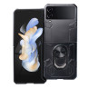 ETUI PANCERNE RING CASE na telefon Samsung Galaxy Z Flip 4 5G F721 / 3 5G F711 czarne