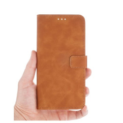 Etui Smart Leather na telefon OPPO Reno 13 5G CPH2689 / 14 5G CPH2737 / 14F 5G CPH2743 / 14FS 5G CPH2743 brązowe
