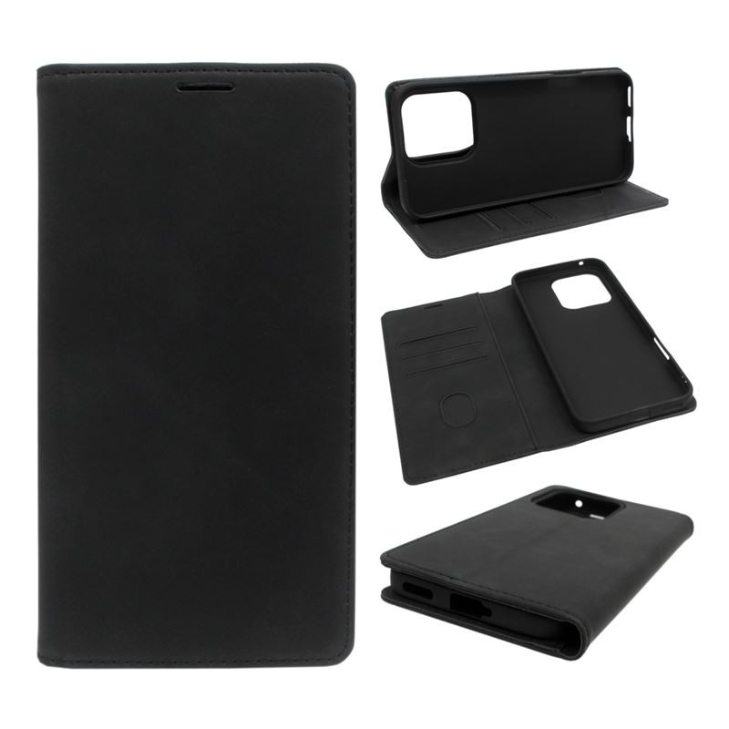Etui Smart Retro Lite na telefon Honor 600 Lite 5G LNA-NX1 czarne
