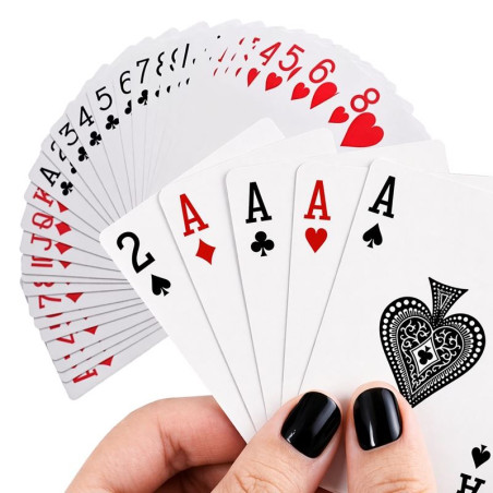 Karty do gry talia 54 szt. powlekane - poker brydż remik