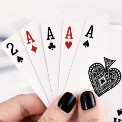 Karty do gry talia 54 szt. powlekane - poker brydż remik