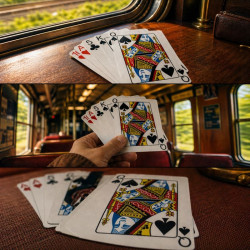 Karty do gry talia 54 szt. powlekane - poker brydż remik