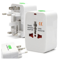 Adapter / przejściówka sieciowa wtyczka do kontaktu CAŁY ŚWIAT UK EU USA US JP AU CA CN DE FR IT ES IN BR KR NZ