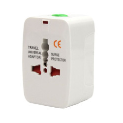 Adapter / przejściówka sieciowa wtyczka do kontaktu CAŁY ŚWIAT UK EU USA US JP AU CA CN DE FR IT ES IN BR KR NZ