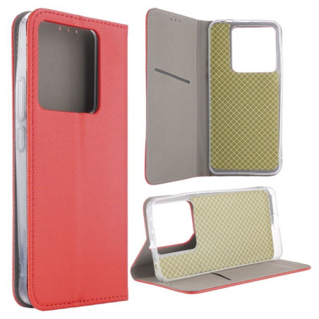 Etui Smart Magnet na telefon Xiaomi POCO M7 Pro 5G 2409FPCC4G czerwone