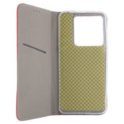 Etui Smart Magnet na telefon Xiaomi POCO M7 Pro 5G 2409FPCC4G czerwone
