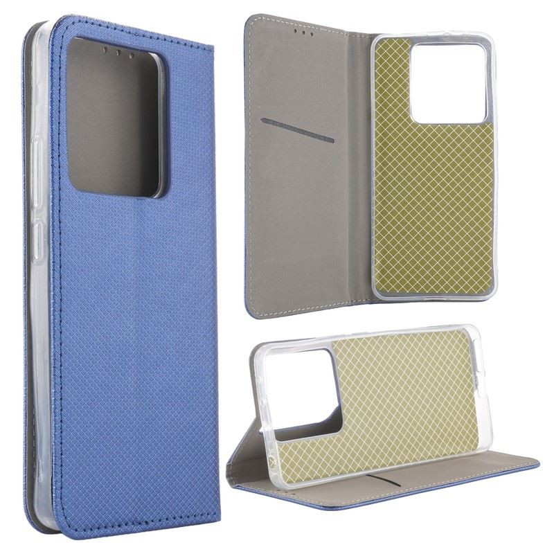 Etui Smart Magnet na telefon Xiaomi POCO M7 Pro 5G 2409FPCC4G granatowe