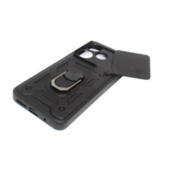 Etui Pancerne CAMSHIELD Ring na telefon Xiaomi Redmi 13 4G / 5G czarne