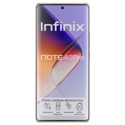 9H SZKŁO hartowane na telefon Infinix NOTE 40 Pro 4G LTE X6850 UV + lampa