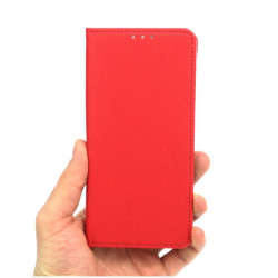 Etui Smart Magnet na telefon motorola edge 50 fusion 5G XT2429-2 czerwone