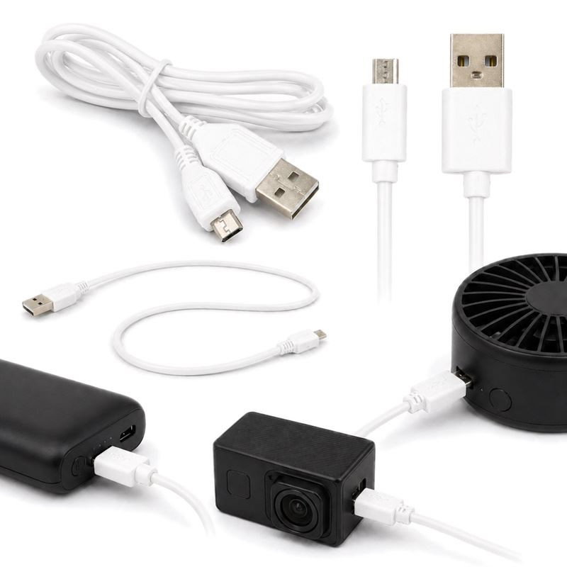 Kabel micro USB 1m biały - USB-A 2A USB 2.0