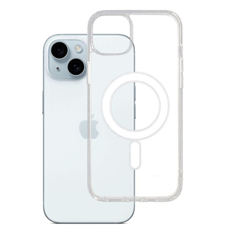 Etui MagSilicone Protect na telefon Apple iPhone 15+ A3094 bezbarwne