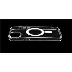 Etui MagSilicone Protect na telefon Apple iPhone 15+ A3094 bezbarwne