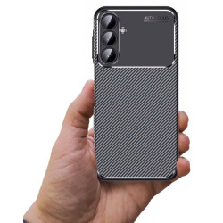 Etui Bumper Carbon Fiber na telefon Samsung Galaxy A16 4G / A16 5G czarne