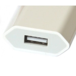 Ładowarka sieciowa USB 5V 1A biała