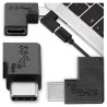 Adapter kątowy USB-C gniazdo żeńskie na wtyk męski przejściówka 100W