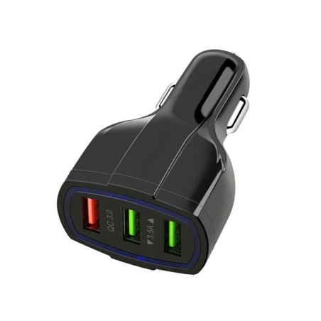 Ładowarka samochodowa USB QC 3.0 3 x usb ŁADS7