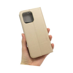 Etui Smart Magnet na telefon motorola moto g17 4G / g17 power 4G / g15 4G / g15 power 4G / g05 4G / e15 4G złote