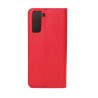 Etui Smart Magnet na telefon Samsung Galaxy S21 5G G991 czerwone
