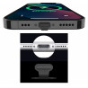 Zatyczka zaślepka portu USB-C czarna z klejem 3M