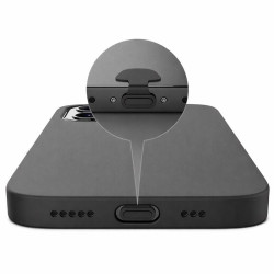 Zatyczka zaślepka portu USB-C czarna z klejem 3M