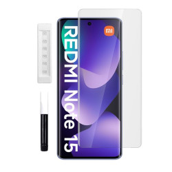 9H SZKŁO hartowane na telefon Xiaomi Redmi Note 15 4G 2510DRA23E / Redmi Note 15 5G 25098RA98G UV + lampa
