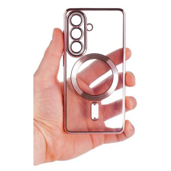 Etui Chrome MagSafe na telefon Samsung Galaxy A37 5G A376 różowe