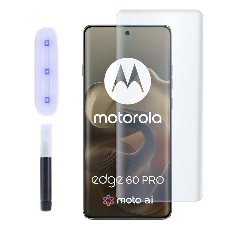 9H SZKŁO hartowane na telefon motorola edge 70 pro 5G XT2607-1 UV + lampa