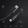 Kabel USB-A do USB-C PD 100W 5A 1,2 m czarny