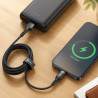 Kabel USB-A do USB-C PD 100W 5A 1,2 m czarny