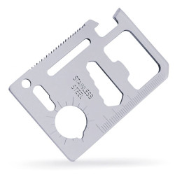 KARTA PRZEŻYCIA PRZETRWANIA SURVIVAL CARD NÓŻ OTWIERACZ 11w1 BEAR GRYLLS