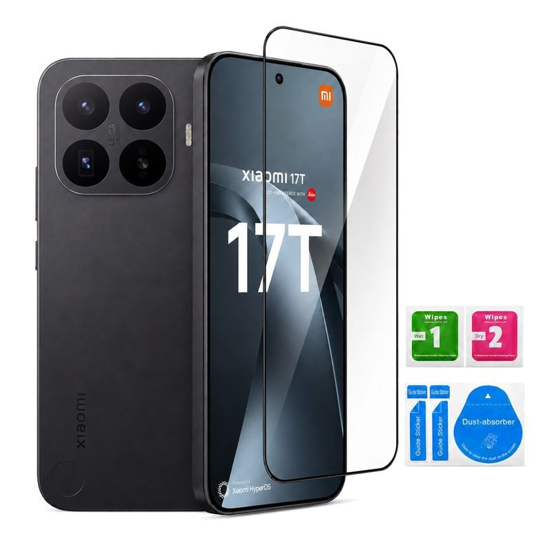 9H SZKŁO hartowane na telefon Xiaomi 17T 5G 2602DPT53G FULL 6D